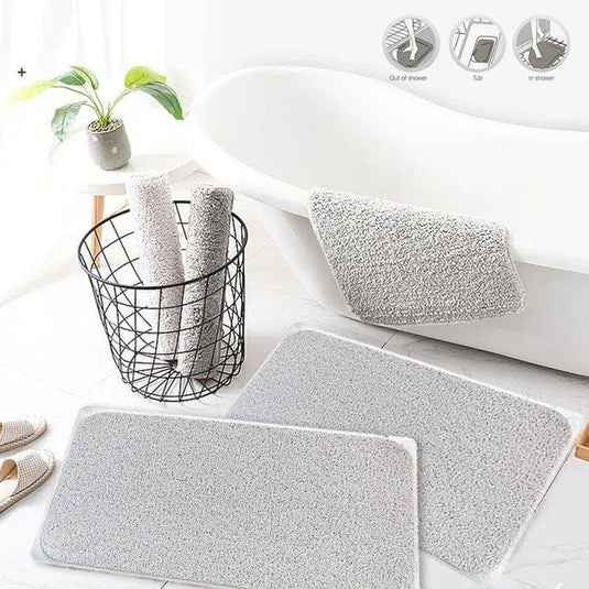 Living Today Non Slip Loofah Shower Mat 1pc