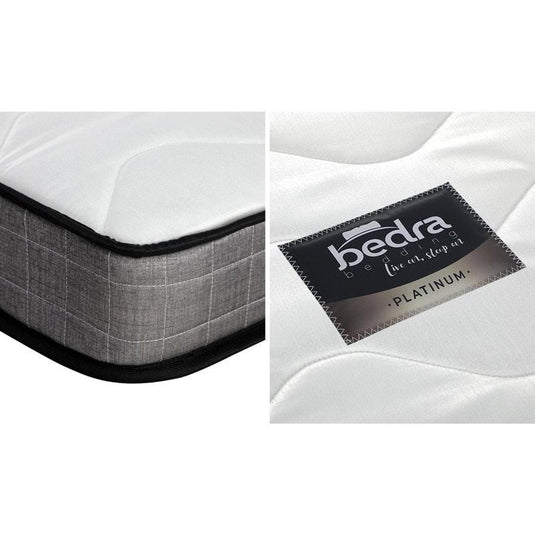 Bedra Bedding Single Mattress Tight Top Bed Bonnell Spring Foam 13CM Medium Firm 1unit