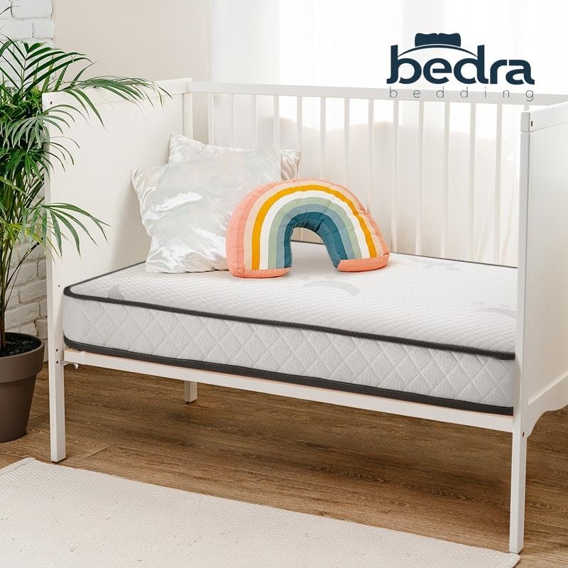 Load image into Gallery viewer, Bedra Bedding Baby Cot Mattress Reversible Toddler Bed Bonnel Spring Foam 13cm 1Piece
