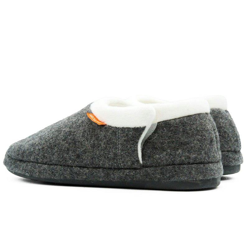 Load image into Gallery viewer, Archline Slippers Closed Back Arch Support Comfort Grey Marl Size 41
