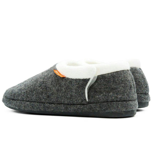 Archline Slippers Closed Back Arch Support Comfort Grey Marl Size 41