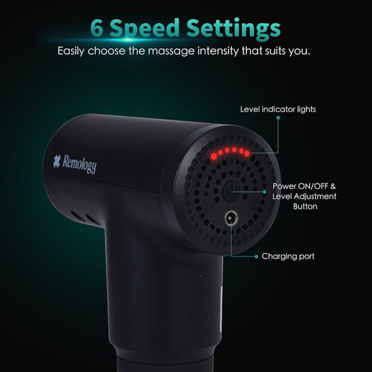 Remology Impact Therapy Percussive Massager includes 4 Heads 1pc