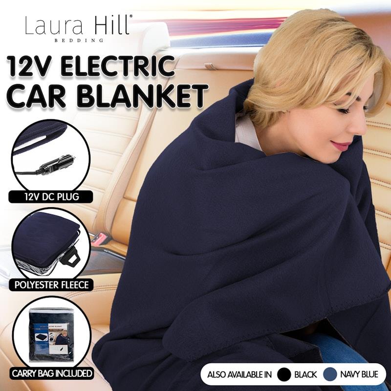 Load image into Gallery viewer, Laura Hill Heated Electric Car Blanket Blue
