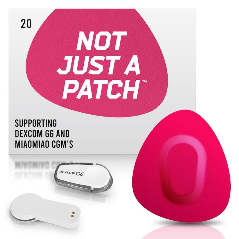 Load image into Gallery viewer, Not Just a Patch Dexcom G6 Patches - Black 20pk
