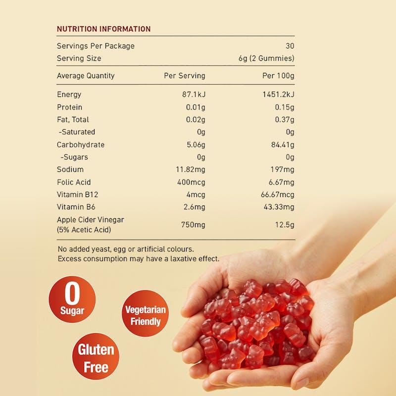 Load image into Gallery viewer, Teddi Lab by Unichi Apple Cider Vinegar Gummy 60s x3 - Detox &amp; Metabolism Pack
