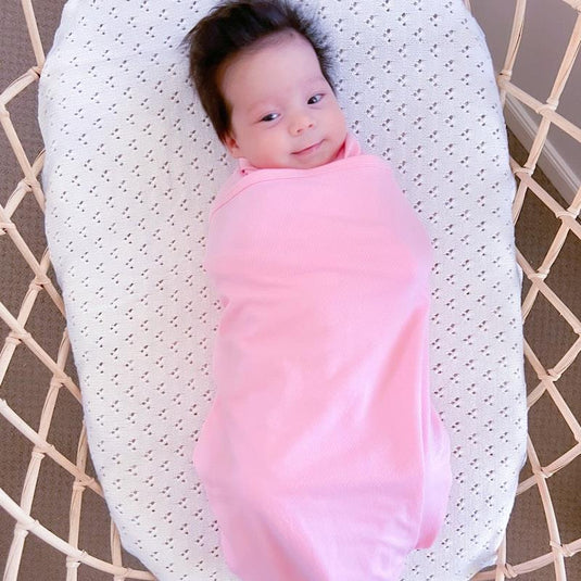 Baby Loves Sleep Koala Hugs Summer Newborn Swaddle Wrap - Candy Pink One Size