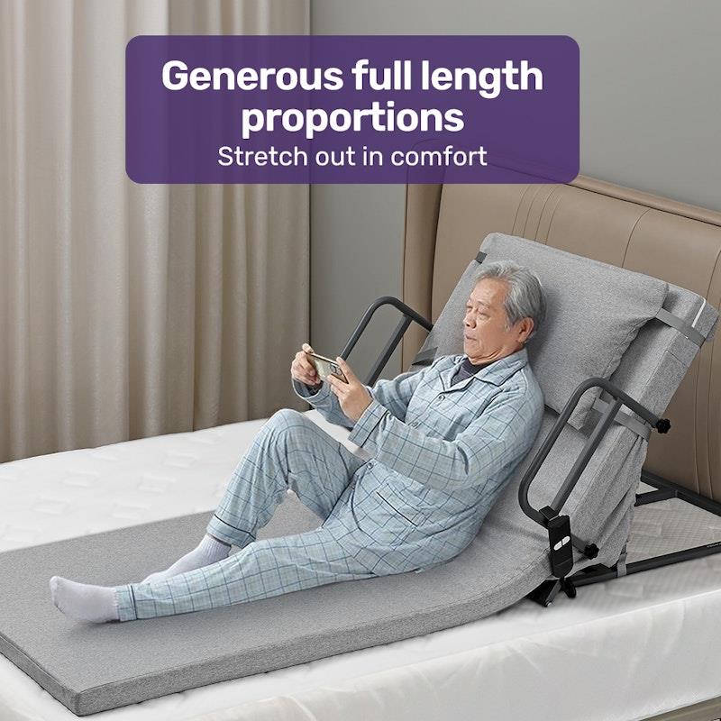 Load image into Gallery viewer, Equipmed Electric Adjustable Bed Backrest Full Length Grey
