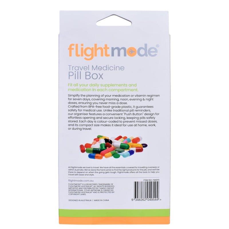 Load image into Gallery viewer, Flightmode 7 Day Travel Pill Box Medicine Organiser with Individual Daily Compartment 1Unit
