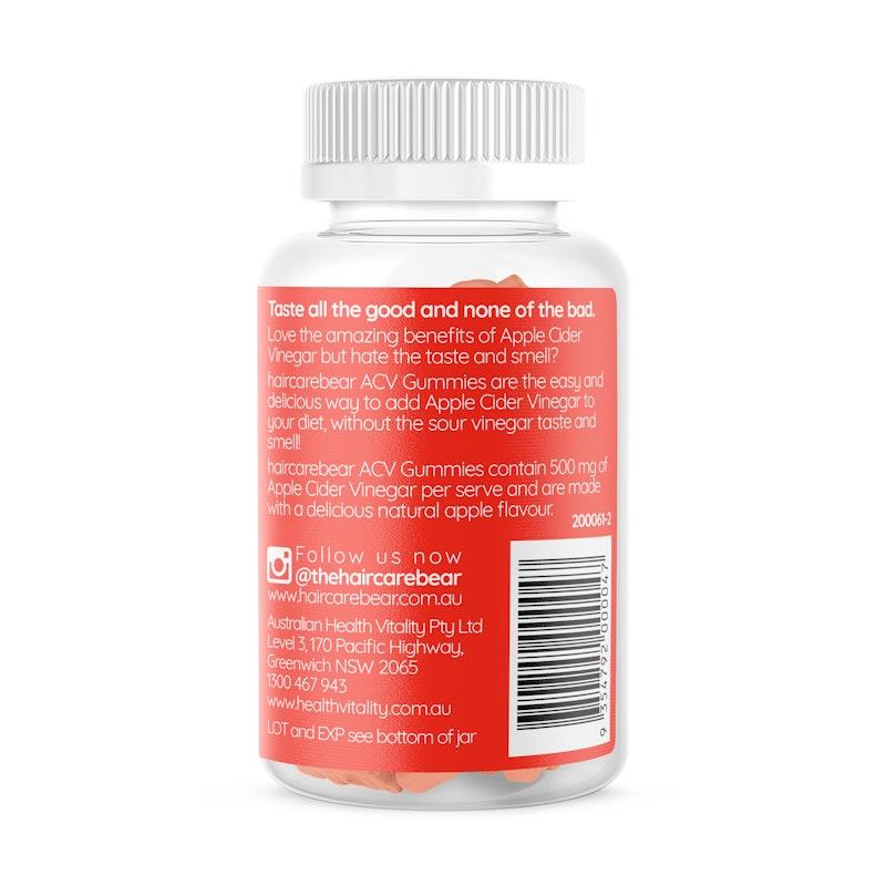 Load image into Gallery viewer, Haircarebear Apple Cider Vinegar 3x60 Gummies Pack
