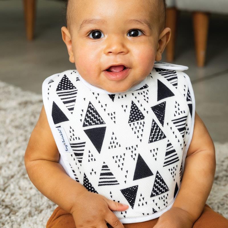 Load image into Gallery viewer, Tiny Twinkle Feeder Bib Set of 3 Black &amp; White

