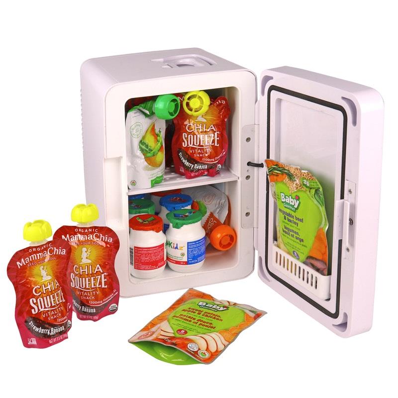 Load image into Gallery viewer, Koolatron Portable Cosmetic Mini Fridge Silver 6 Litre

