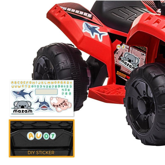 Mazam Ride On Car Electric ATV Bike Vehicle for Toddlers Kids Red