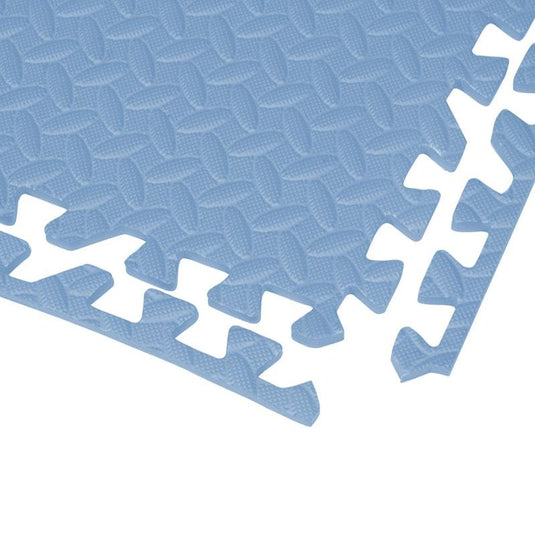 BoPeep EVA Foam Kids Play Mat Floor Baby Crawling Interlocking Waterproof Carpet Blue 4Pack
