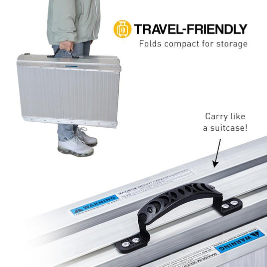Kartrite Aluminium Portable Wheelchair Ramp R02 4 Feet