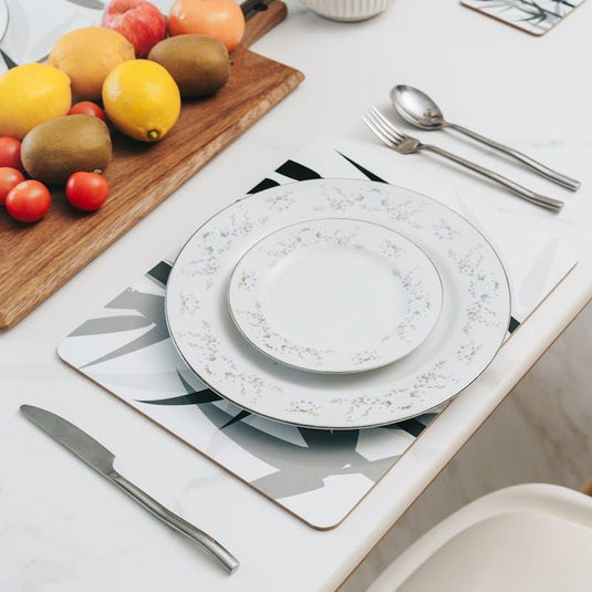 Clevinger MDF Placemats and Coasters Bamboo 8 Pieces
