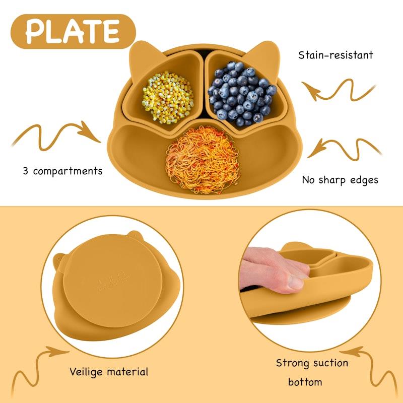 Load image into Gallery viewer, Zoe Sage Silicone Baby Feeding Set 11pc Bundle Sundance
