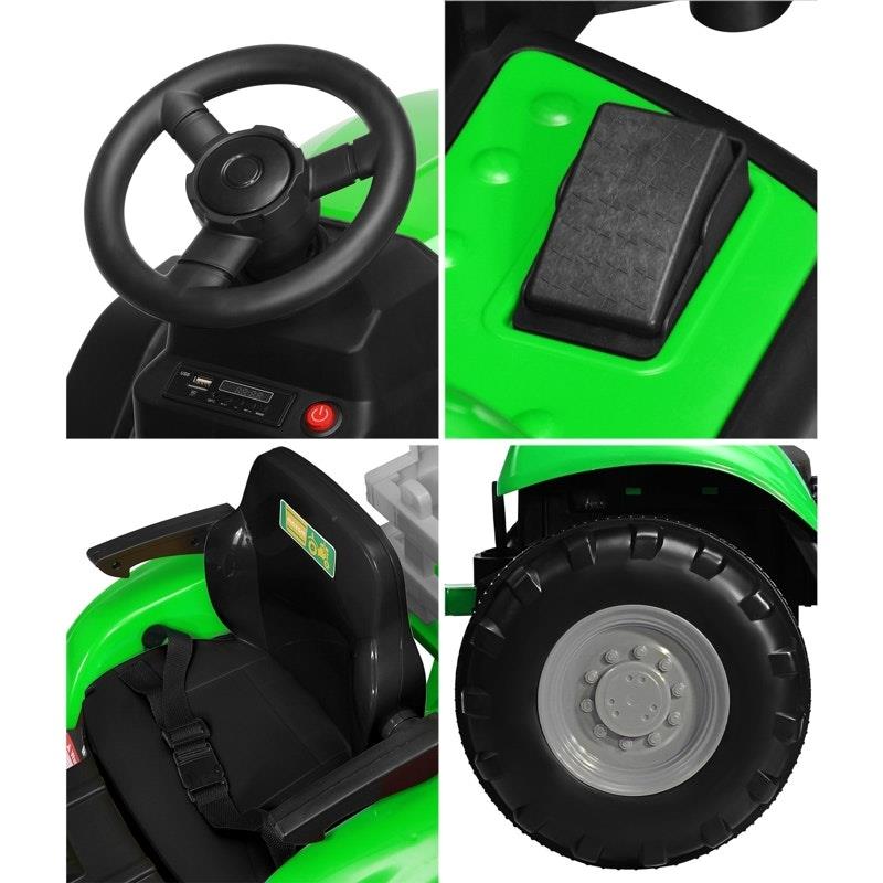 Load image into Gallery viewer, Mazam Kids Ride On Car Tractor 12V Remote Control Electric Battery Toy XL Green

