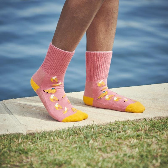 Glucology Copper based Socks 2 Pairs Small/ Bananas