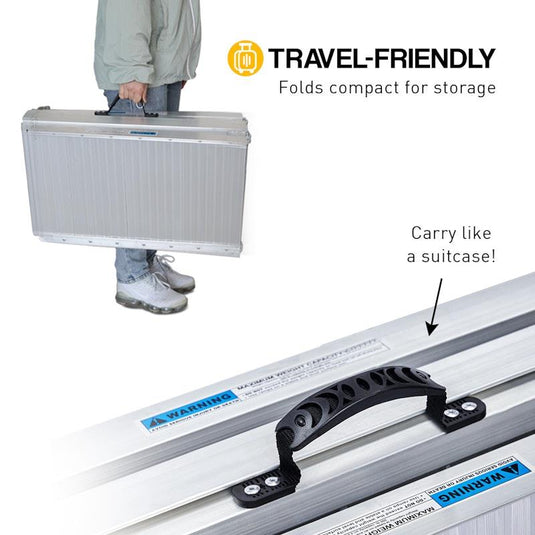 Kartrite Aluminium Portable Wheelchair Ramp R02 5 Feet