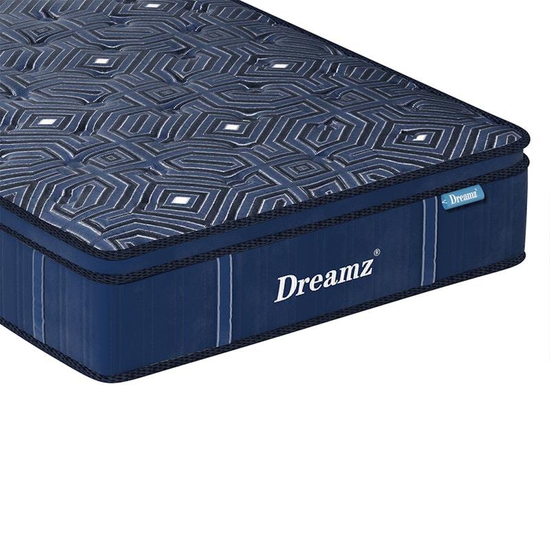 Load image into Gallery viewer, DreamZ Spring Mattress Bed Euro Top Pocket Spring Medium Firm Foam 30cm Double

