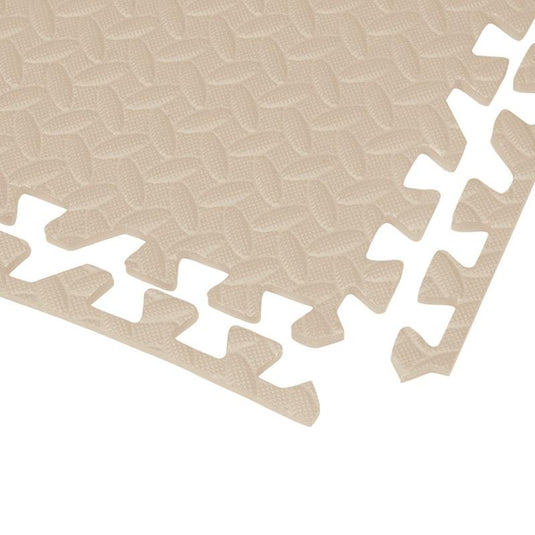 BoPeep EVA Foam Kids Play Mat Floor Baby Crawling Interlocking Waterproof White 4Pack