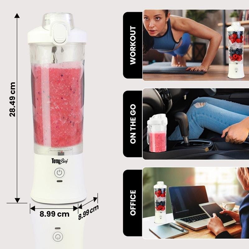 Load image into Gallery viewer, Total Chef Portable Blender, 600 mL White
