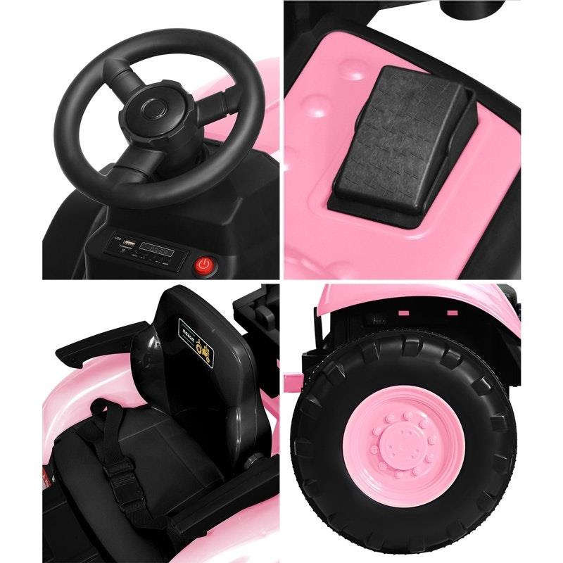 Load image into Gallery viewer, Mazam XL SIZE Kids Ride On Car Tractor 12V Remote Control Electric Pink
