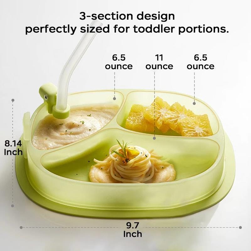 Load image into Gallery viewer, Bc Babycare Silicone Suction Plate Orange

