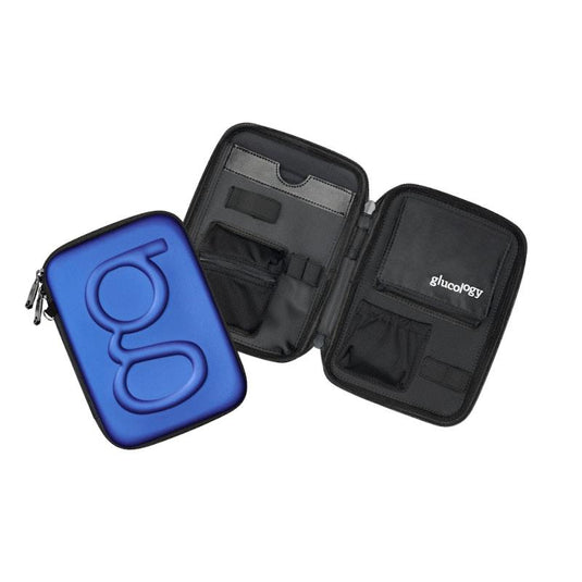 Glucology Blue Plus Case + 3 Tubes of Fast Acting Glucochews + 3 Sharps Bins + 1 x 20 Pack Alcohol Free Wipes Bundle