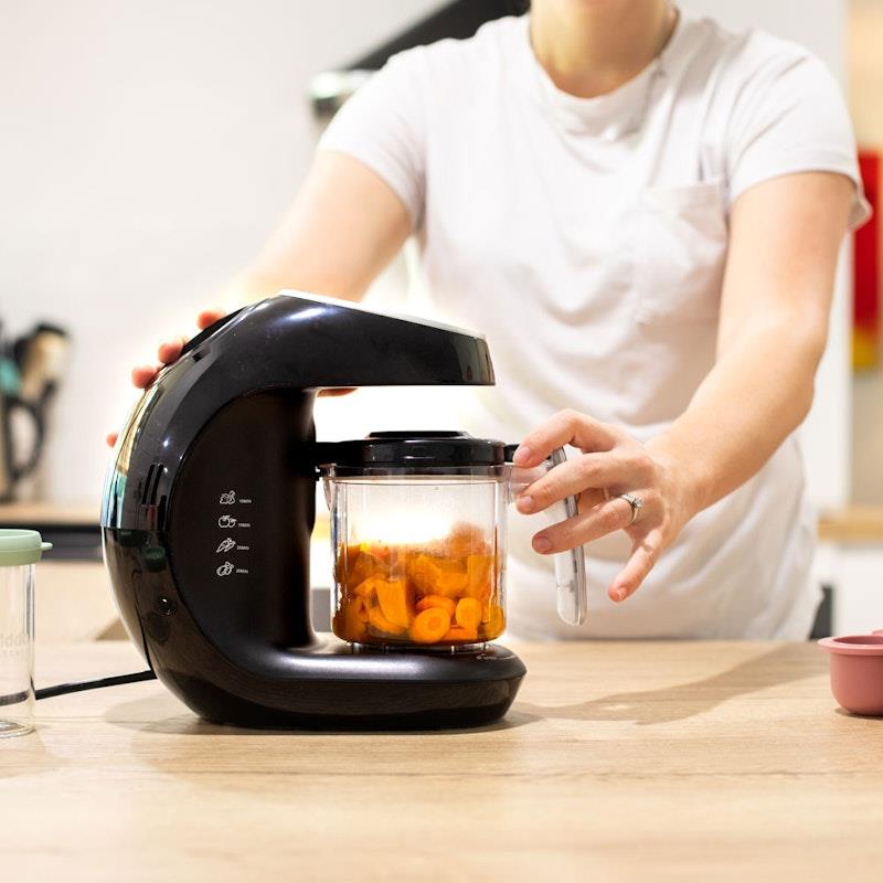 Load image into Gallery viewer, Kiddo Kitchen KiddoKook Pro Baby Food Maker Black
