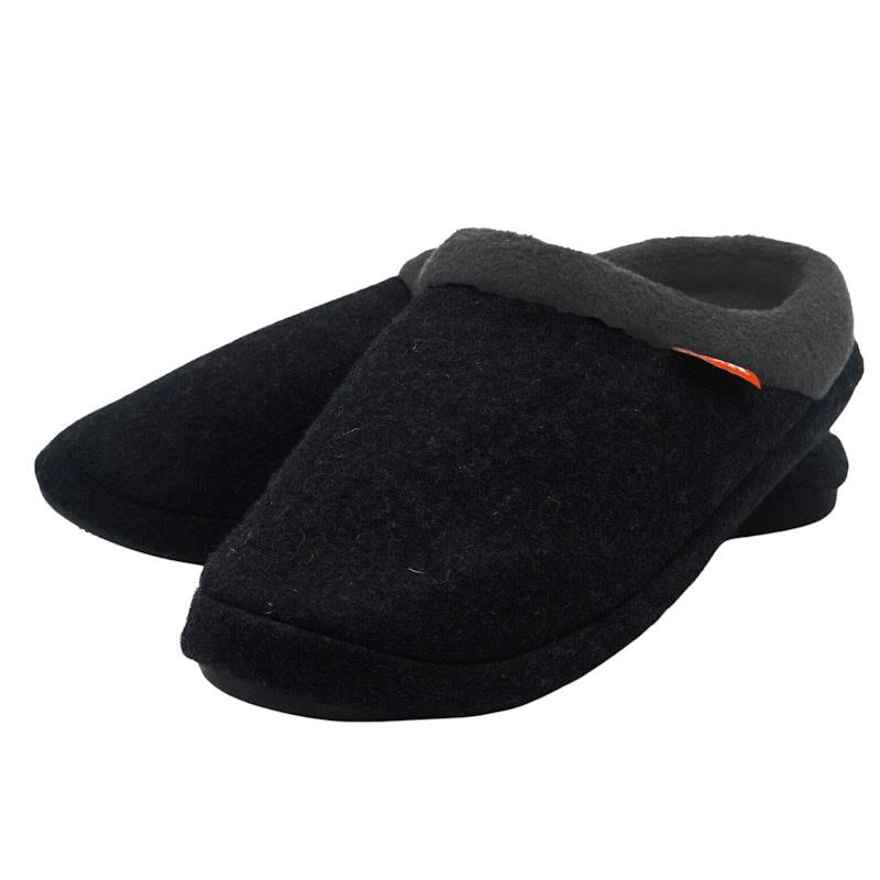 Load image into Gallery viewer, Archline Slippers Slip-On Arch Support Comfort Charcoal Marl Size 39
