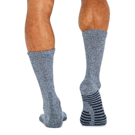 Benefeet 10 pairs of Men's Bamboo Socks - Twisted Navy Size 6-10