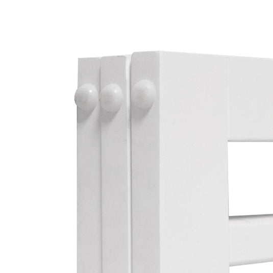 PaWz Wooden Pet Gate Dog Fence Safety Stair Barrier Security Door 3 Panels White 1Pack