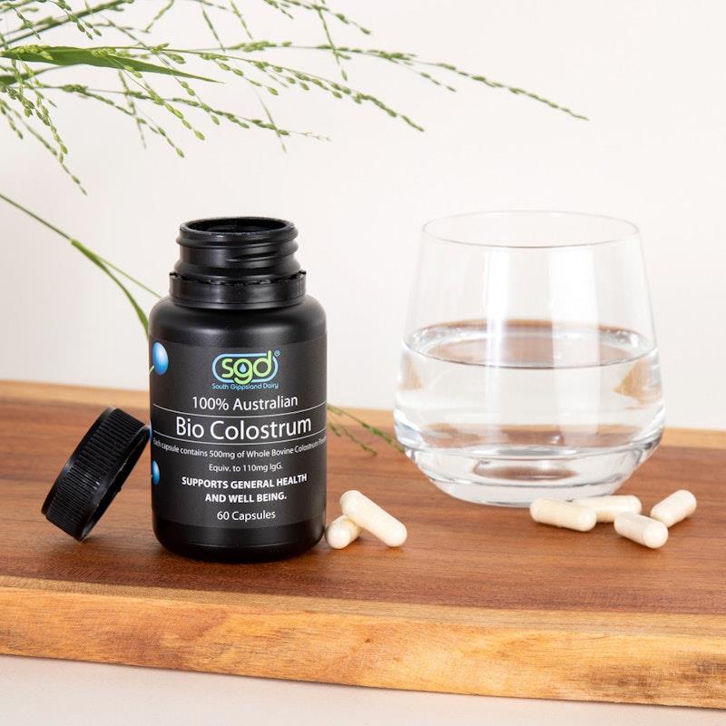 Load image into Gallery viewer, SGD Bio Colostrum Capsules 110mg IgG 60 Capsules
