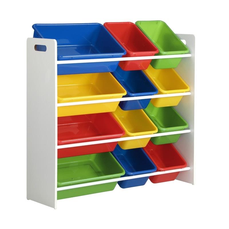Load image into Gallery viewer, Oikiture Kids Toy Box Organiser 12 Bins Display Shelf Storage Rack Drawer Multicolors
