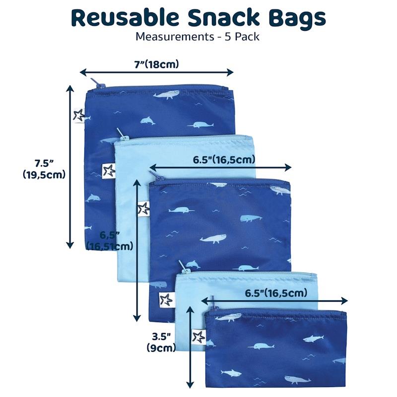 Load image into Gallery viewer, Tiny Twinkle Snack Bag 5 Pack Dinosaur
