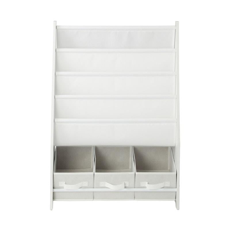 Load image into Gallery viewer, Oikiture Kids Bookshelf Toy Storage Box Organiser Display Shelf DIY Storage Rack White
