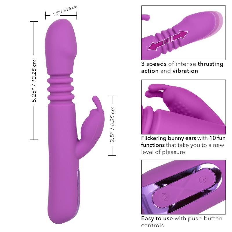 Load image into Gallery viewer, CalExotics Jack Rabbit Elite Thrusting Rabbit Purple
