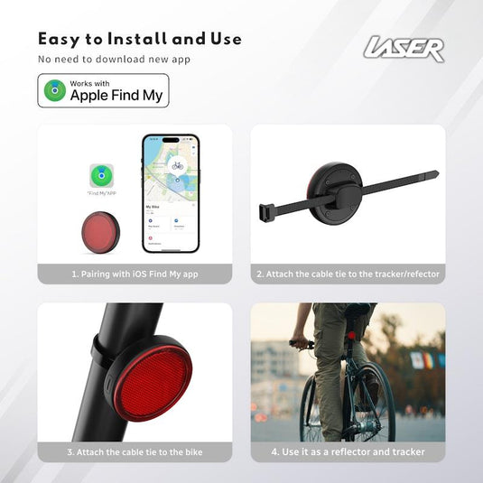Laser Round Red Reflector Smart Tag 1 Piece