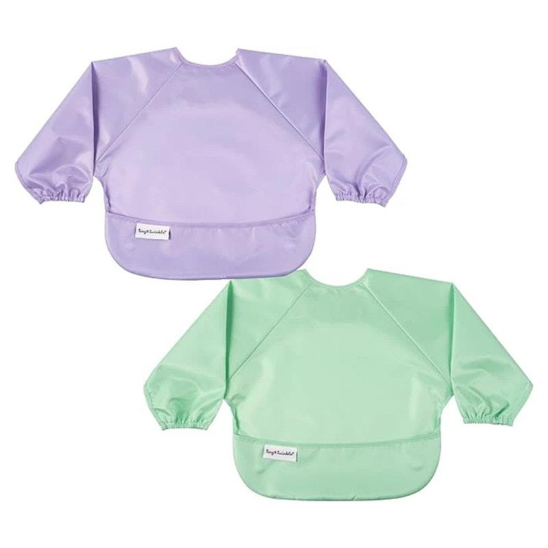 Load image into Gallery viewer, Tiny Twinkle - Mess-proof Full Sleeve Bibs - 2 Pack Sets for Babies and Toddlers - Mermaid Set Small (6-24M)
