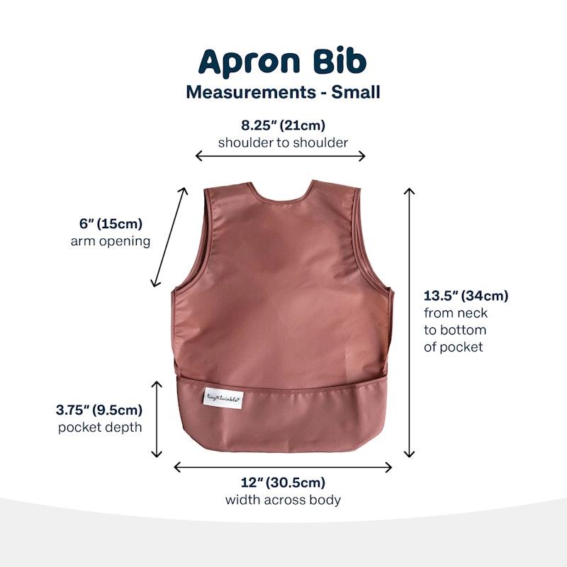 Load image into Gallery viewer, Tiny Twinkle - Mess - Proof Apron Bib 2 Pack - Taupe &amp; Dandelion Small (6-24M)
