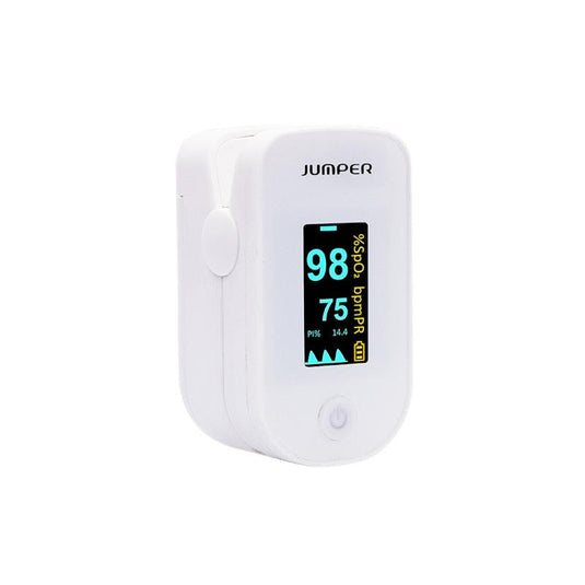 Jumper Finger Pulse Oximeter with Alarm Feature & Perfusion Index 1Unit
