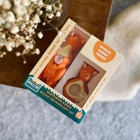 Mizzie The Kangaroo Nurturing Babies Mizzie Teething Gift Set