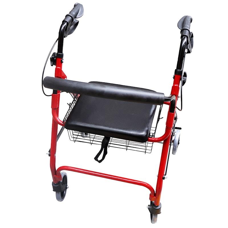 Load image into Gallery viewer, Livingstone Aluminium Rollator with Handbrake &amp; Basket Adjustable 79-90cm
