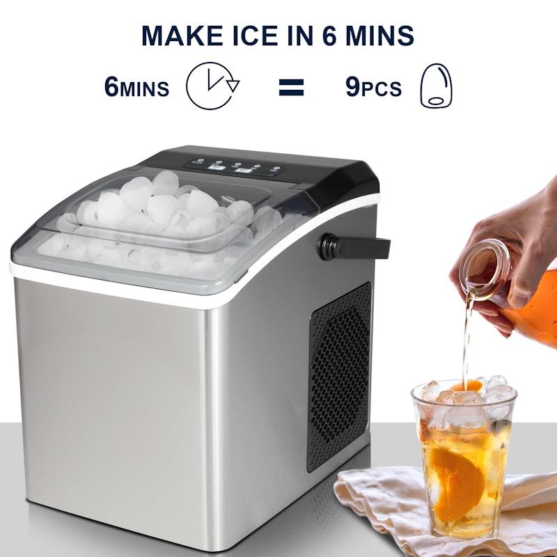 Load image into Gallery viewer, Koolatron 12kg Ice Maker Stainless Steel
