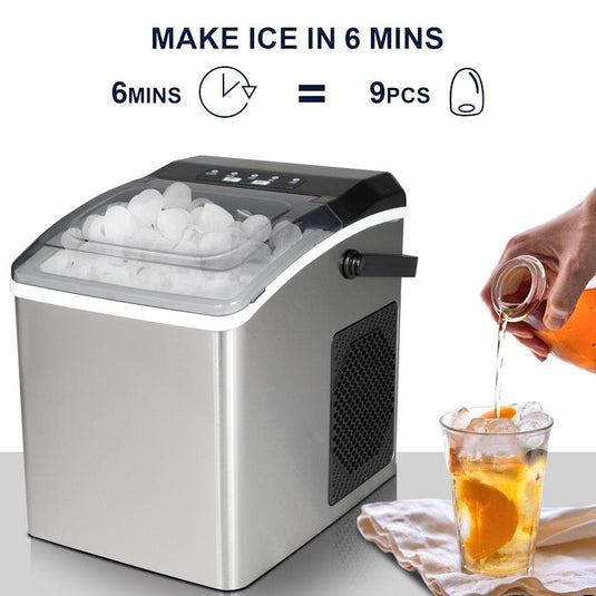 Koolatron 12kg Ice Maker Stainless Steel