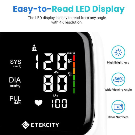 Etekcity Smart Blood Pressure Monitor - White 1pc