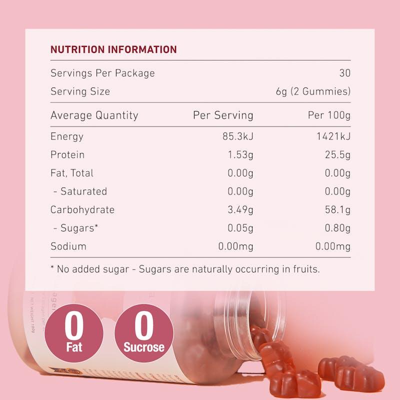 Load image into Gallery viewer, Teddi Lab by Unichi Rose Collagen Gummy 60s x3 Anti-Aging &amp; Skin elasticity Pack
