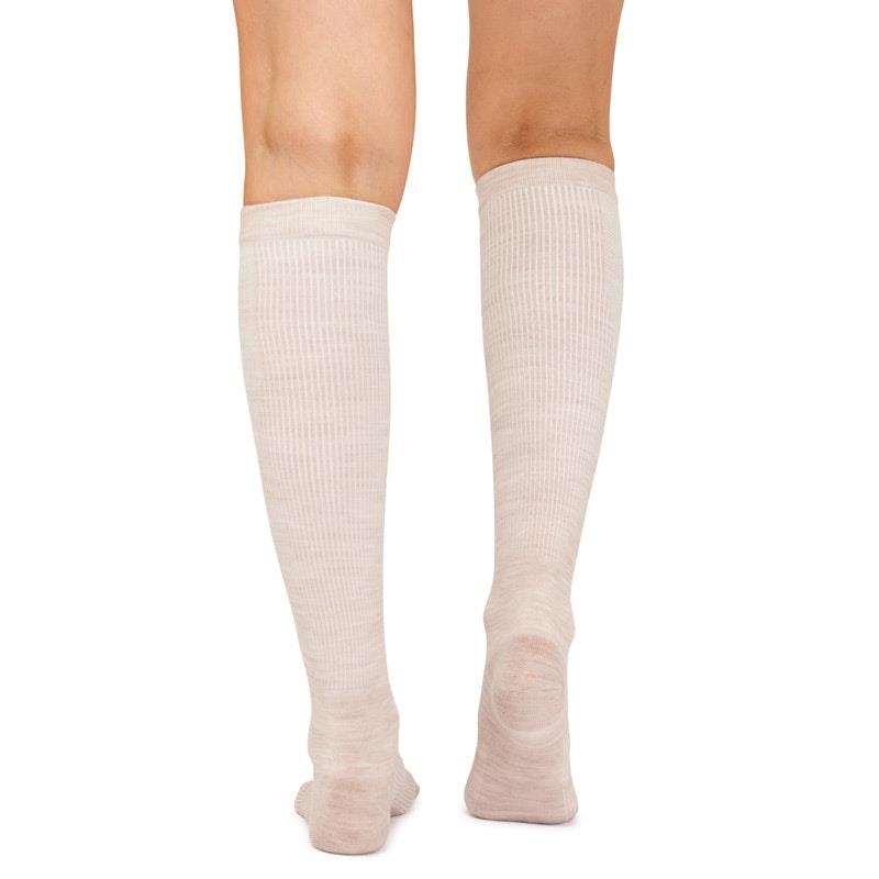 Load image into Gallery viewer, Overlander 3 Pairs of Women's Merino Wool Health Compression Socks - Sandstone Melange Size 2-8
