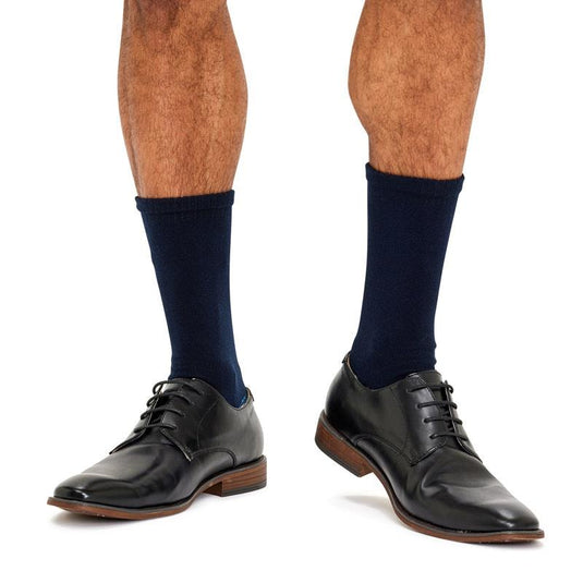 Jack of All Trades 12 Pairs of Men's Top to Toe Comfort Socks - Navy Size 6-10